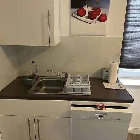 Have-a-nice-stay - Monteurunterkunft - Einzelbetten - Bad - Kueche - Parkplatz 公寓